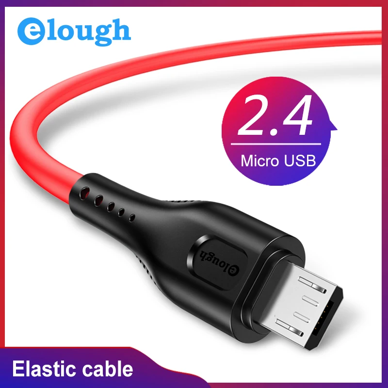 Кабель Elough Micro USB зарядный кабель для быстрой зарядки xiaomi note 7 Samsung S9 передачи