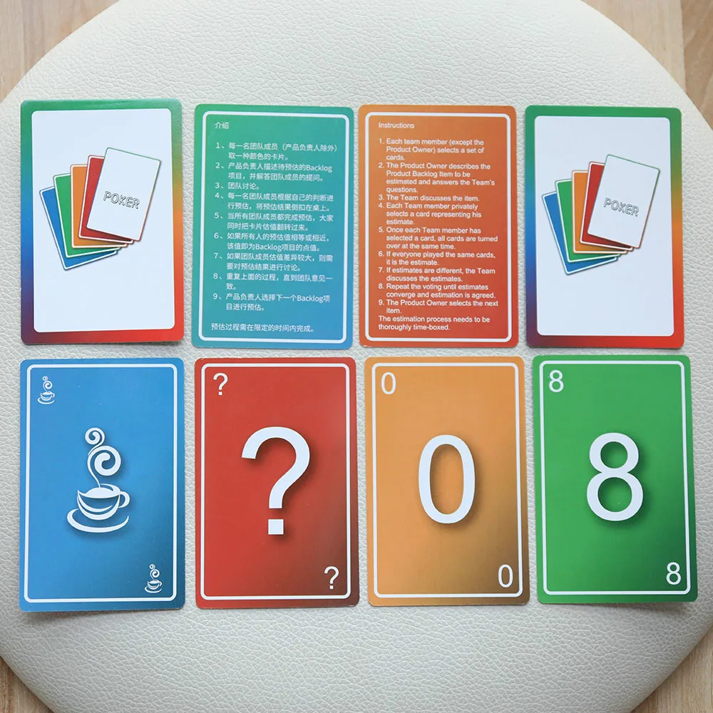 

2021 Latest Scrum Poker AG development Agile poker card project difficulty estimation card