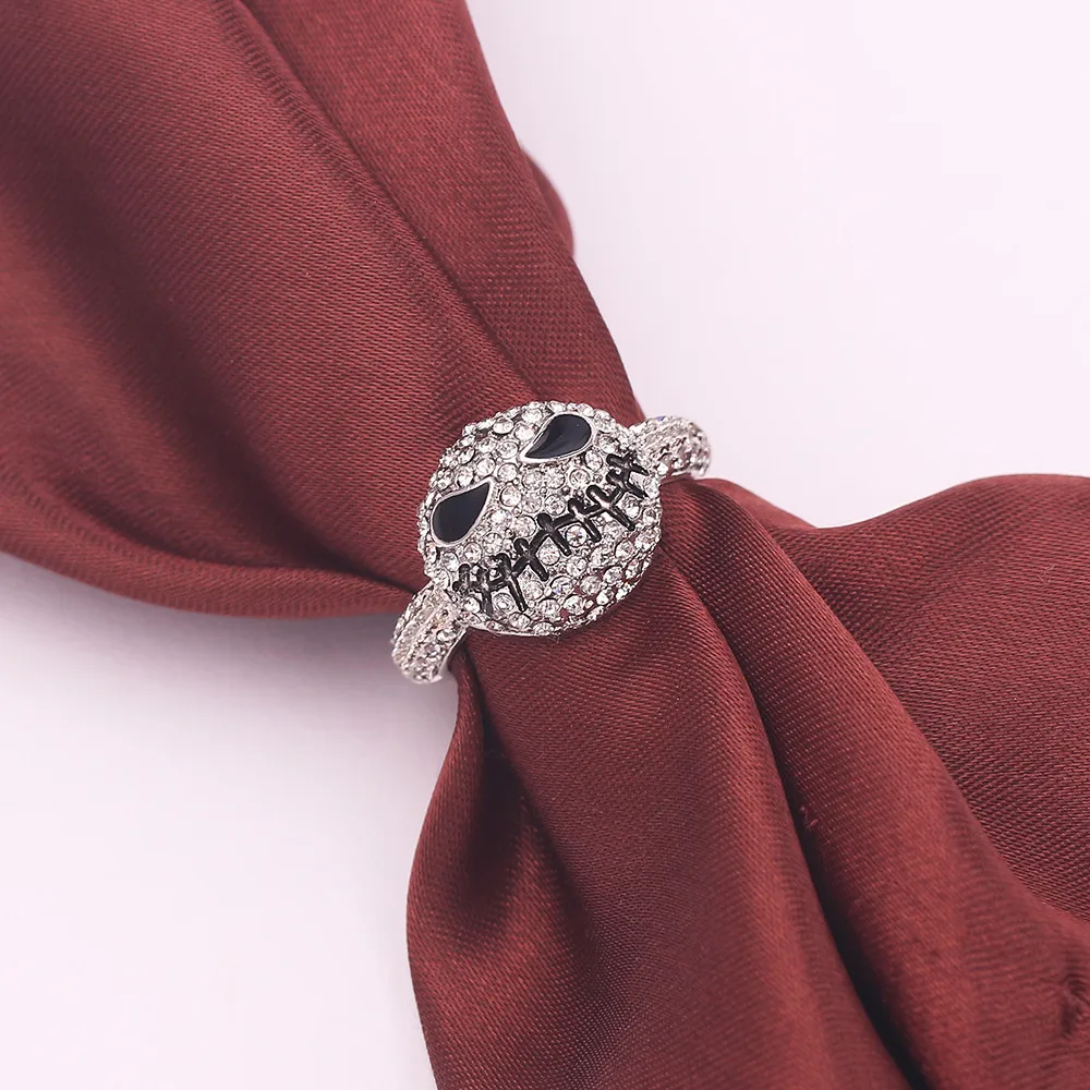 Лучшее кольцо с кристаллами призрака эмаль череп готическое ювелирное изделие