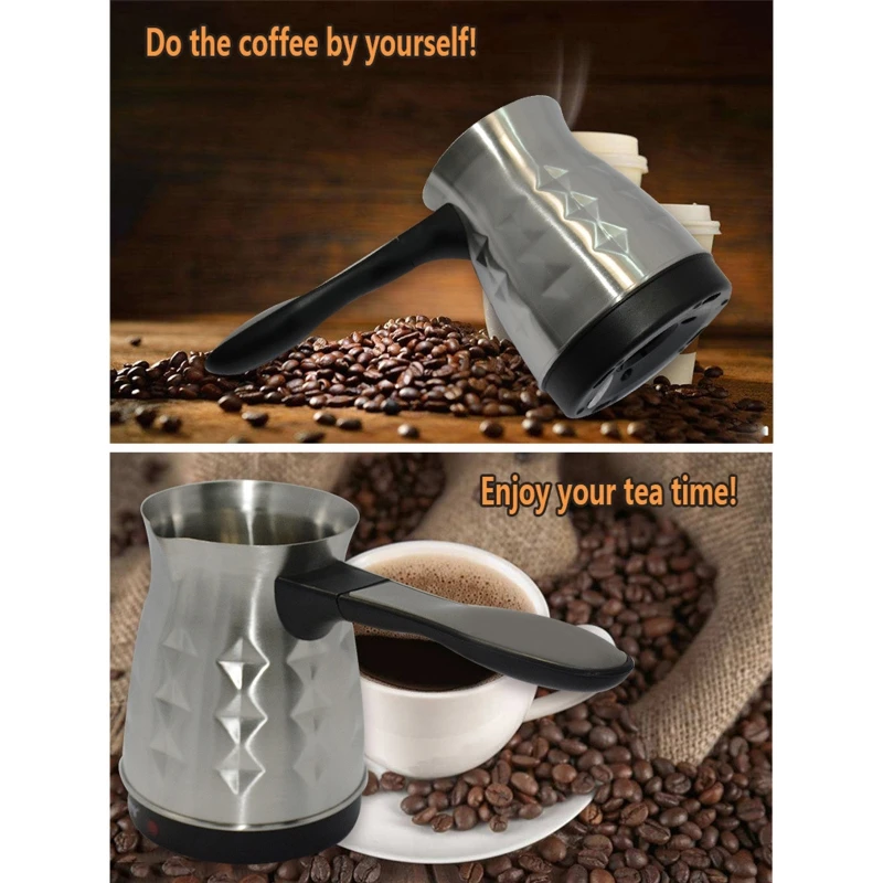 

Electric Turkish Espresso Percolator Coffee Maker Pots EU Plug Kettle Home