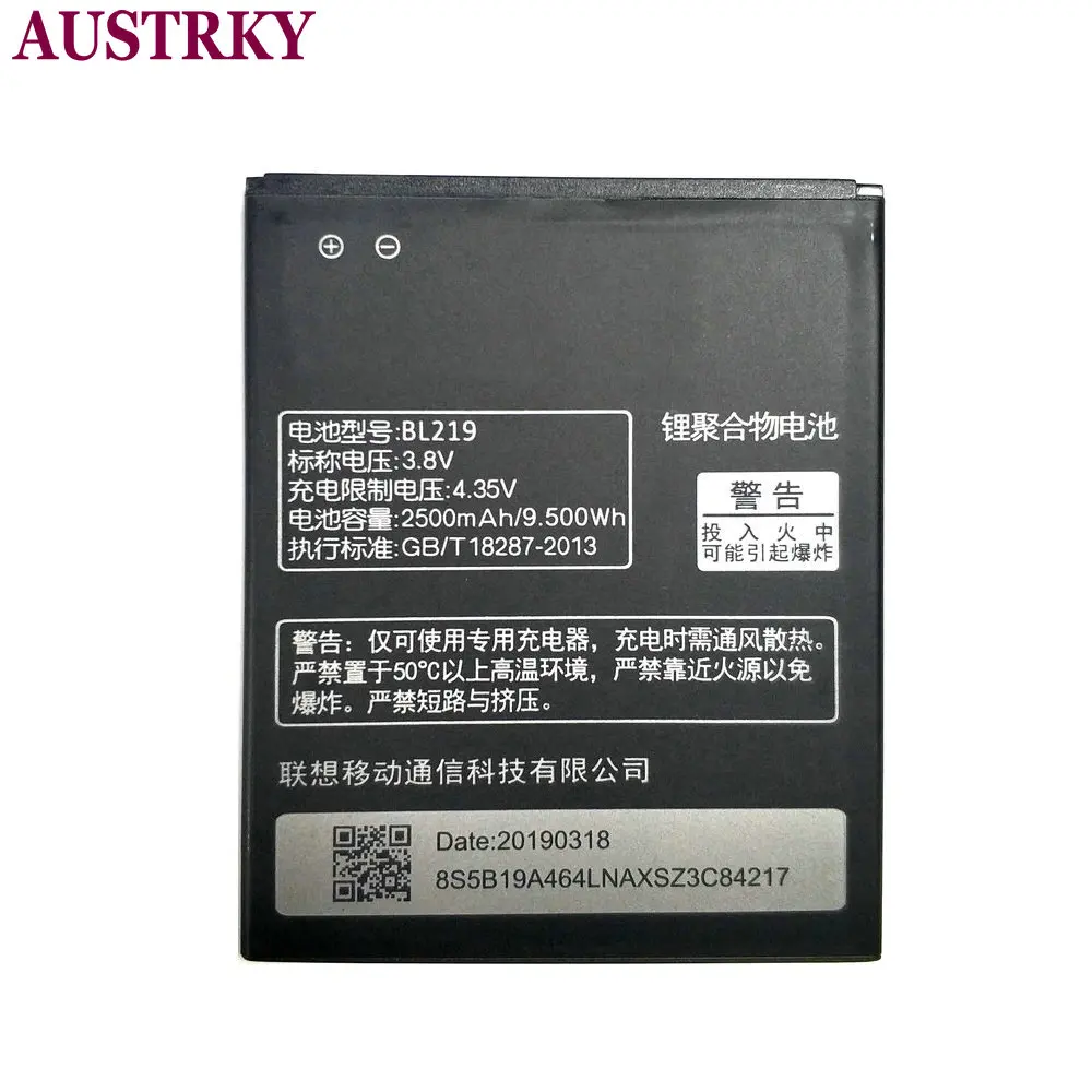 Аккумулятор BL219 2500 мАч для Lenovo A880 S856 A889 A890E S810T A850 + A916 литий ионные батареи большой
