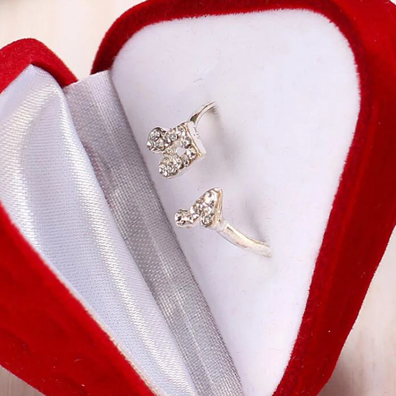 

1PC Red Strawberry Box Form Velvet Ring Storage Case Jewelry Box Ring Gift Box