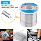 6337 450 г 0,5 мм-2,0 мм припой проволока Оловянно-свинцовый сердечник канифоль сварочный провод с 2% флюсом низкая температура плавления для электрического паяльника