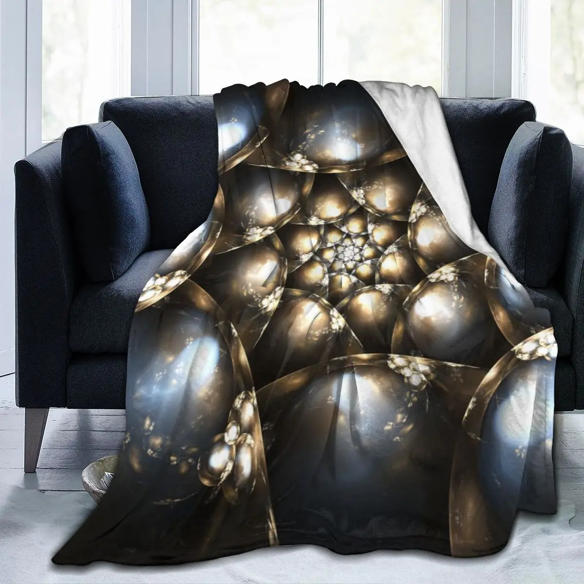 

Manta de franela impresa con personalidad abstracta en 3D, Sábana, ropa de cama, funda suave, decoración textil para el hogar, n