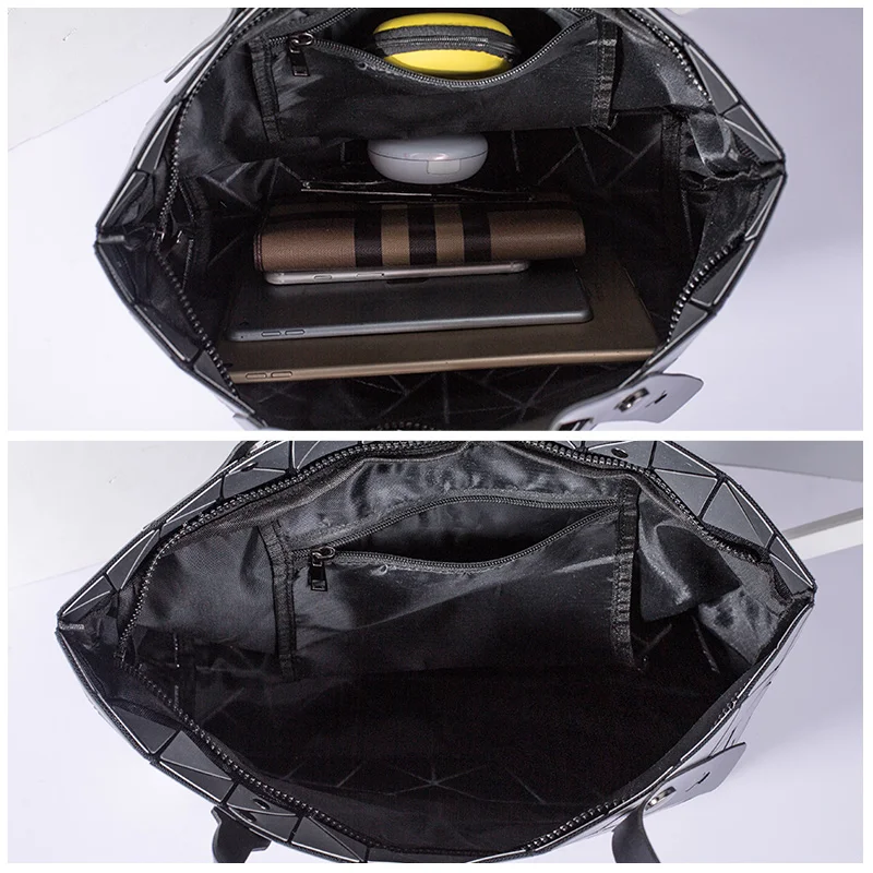 Женская сумка-тоут из ПУ кожи с геометрическим рисунком |