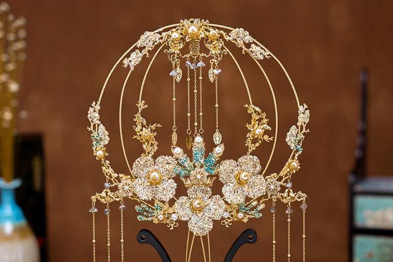 JaneVini роскошный свадебный веер с золотыми кристаллами золотые цветы Бабочка