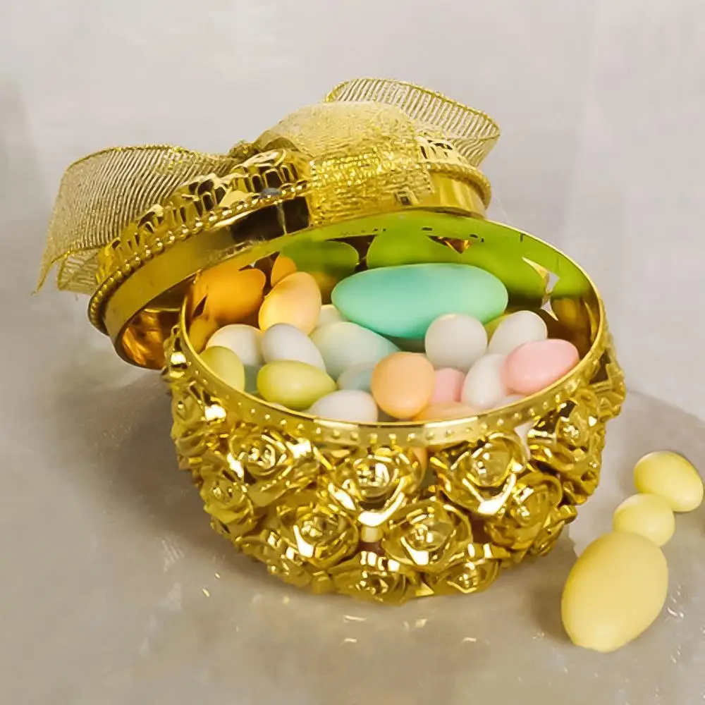 

Dropshipping!!Exquisite candy box hollow gold-plated candy box aromatherapy jewelry storage rack party supplies wedding decor