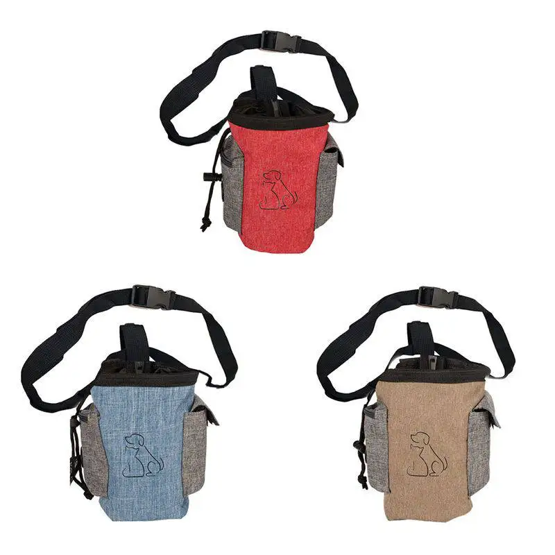 

Portable Pet Dog Treat Bag Dog Obedience Agility Training Treat Bags Removable Pup Feed Bag Puppy Snack Reward Waist Bag