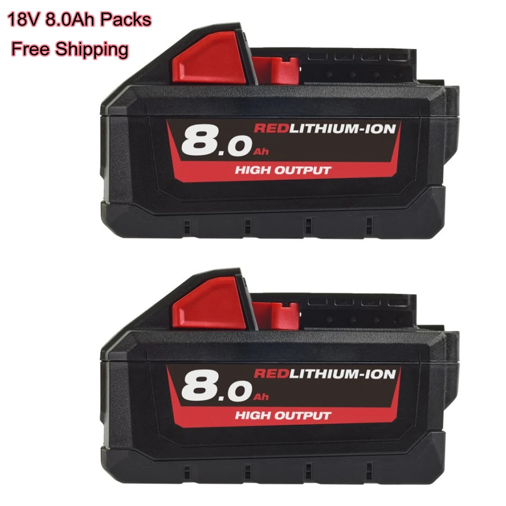 

Сменный литий-ионный аккумулятор 48-11-1880 для Milwaukee M18 18 в, 2 шт.