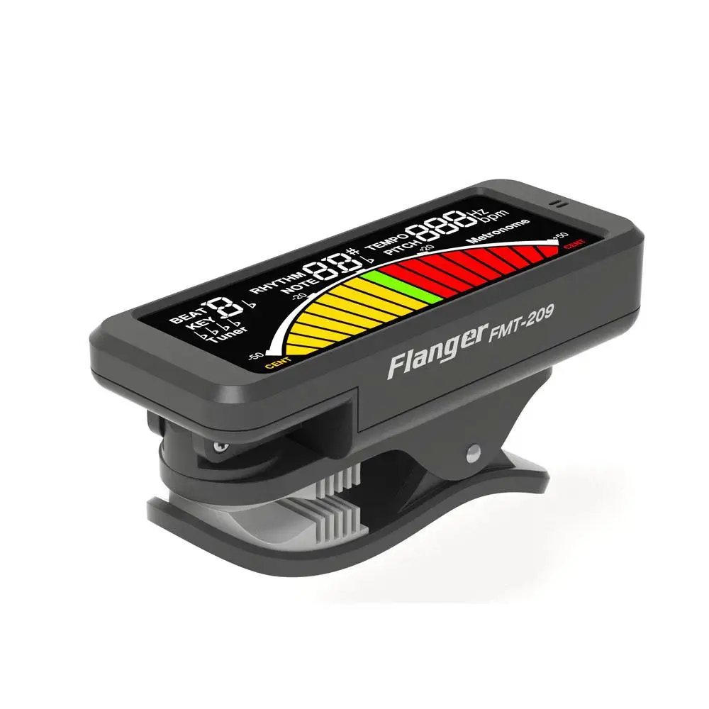 Dragonpad Flanger FMT-209 гитарный тюнер цифровой зажимный с зажимным креплением для