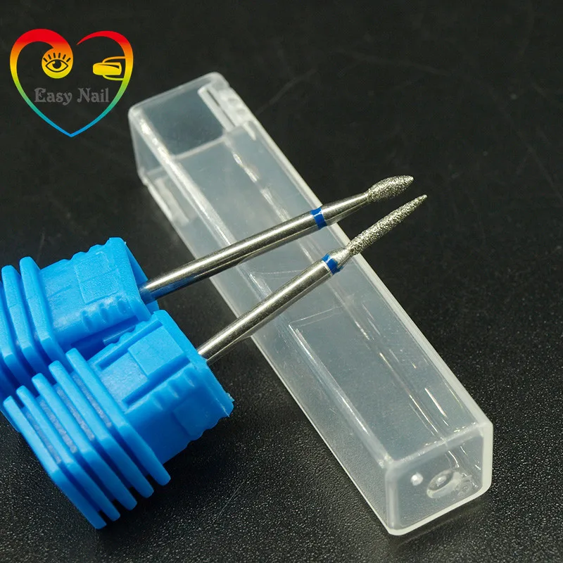 Алмазные сверла для ногтей 1 шт. овальные наконечники 3/32 &quot с ручками из