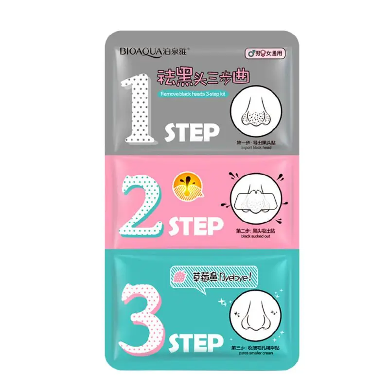 Маска для удаления черных точек на носу 3 шага|Средства ухода и маски| |