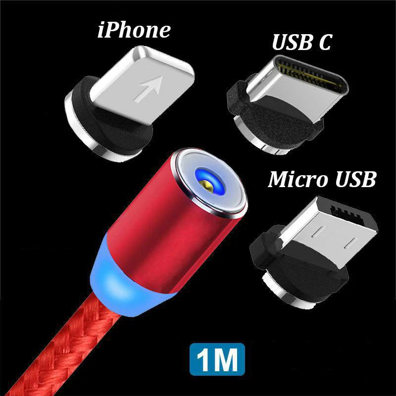 Magnetic Micro USB Cable For iPhone Samsung Android Mobile Phone Fast Charging Type C Magnet Charger Wire Cord | Мобильные телефоны