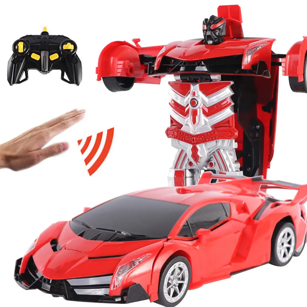 RC Induction Transformation Robot Car 1:14 Induction Deformation Robot Toy Car Electric Robot Model for Kids Boys Gifts