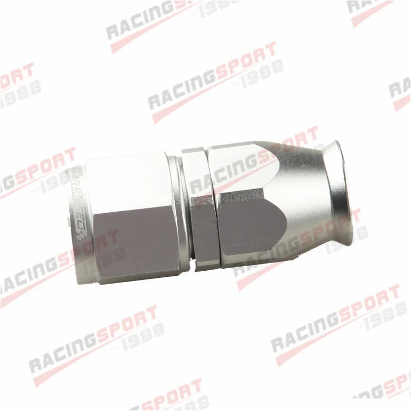

AN6 6AN AN-6 Straight Reusable Swivel P-TFE Hose End Fitting Adapter Silver