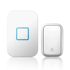 Беспроводной дверной звонок CACAZI, водонепроницаемый, 150 м, без батареи, вилка для умного дома, 220 В