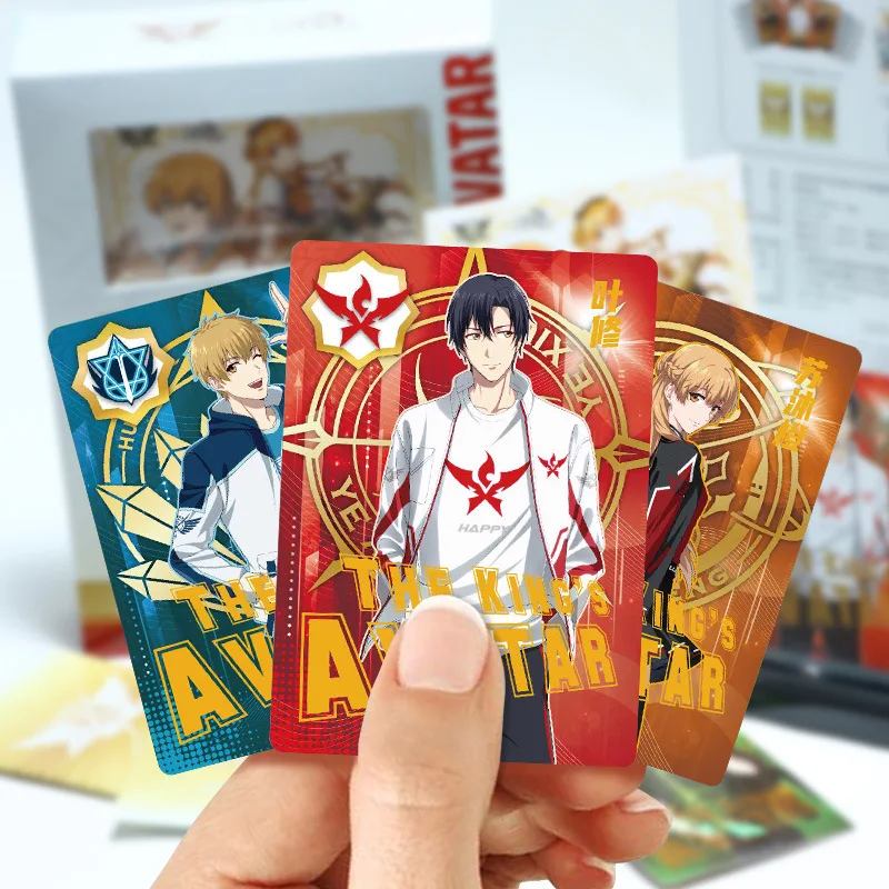 The King's Avatar Card Team Uniform Collection Comic Surrounding Toys Full-Time Master Transparent Illustration Game | Игрушки и