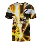 Футболка унисекс с коротким рукавом и принтом, Повседневная рубашка с 3D-принтом Аниме ONE PUNCH MAN, уличная одежда в стиле Харадзюку, на лето
