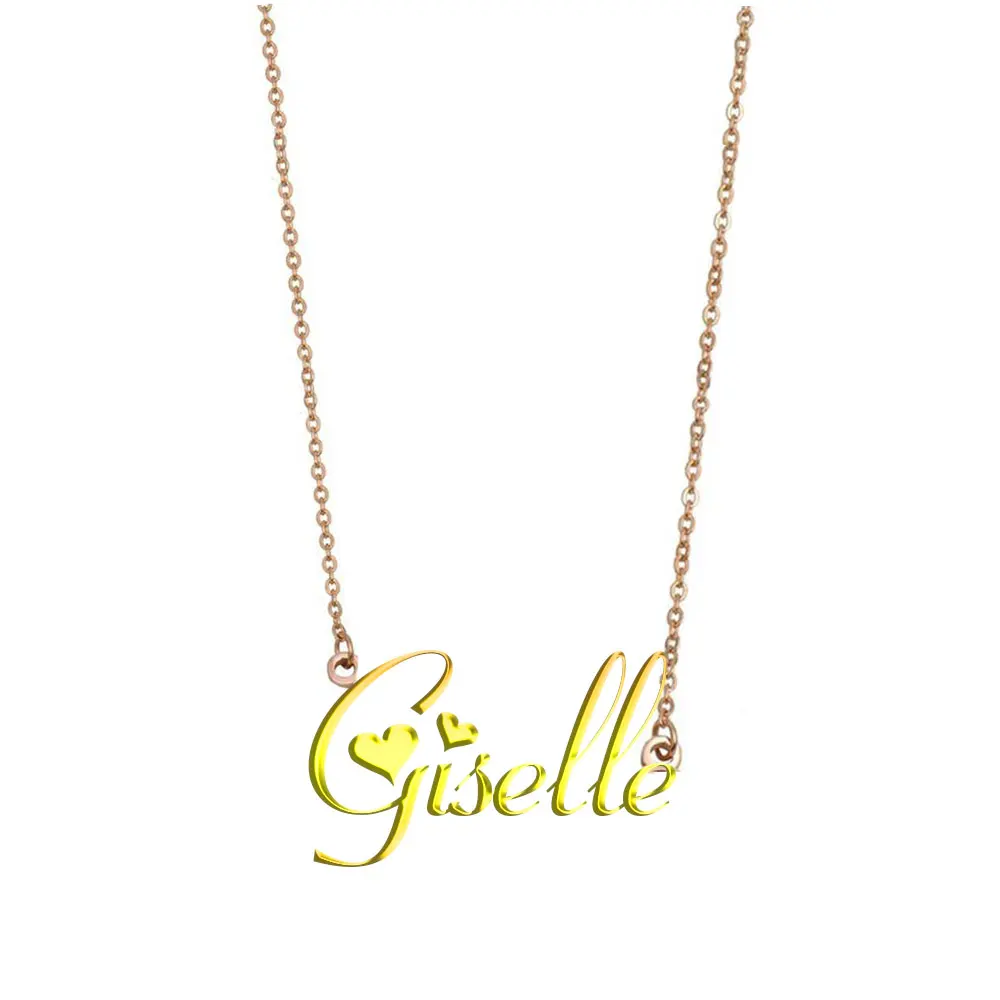 

Giselle Name Necklace , Custom Nameplate Necklace for Women Girls Best Friends Birthday Wedding Christmas Mother Days Gift