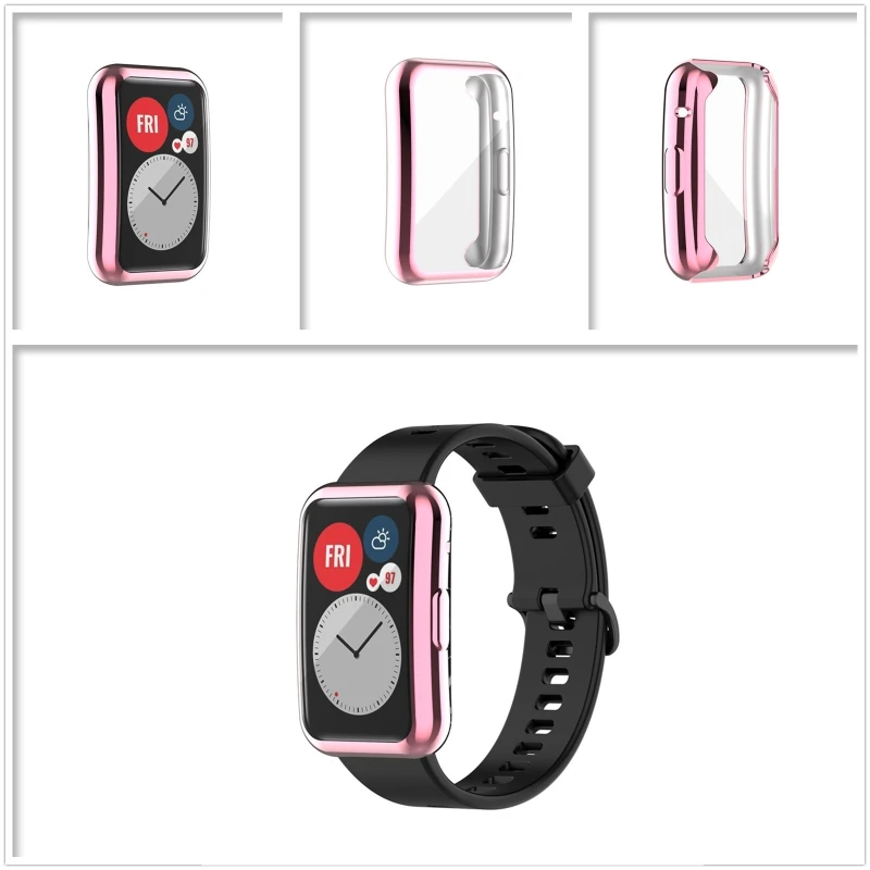 

Full Edge Smartwatch Soft Protective Film Cover Protection For -Huawei Watch Fit /Honor Watch Screen Protector Smart Watch Case