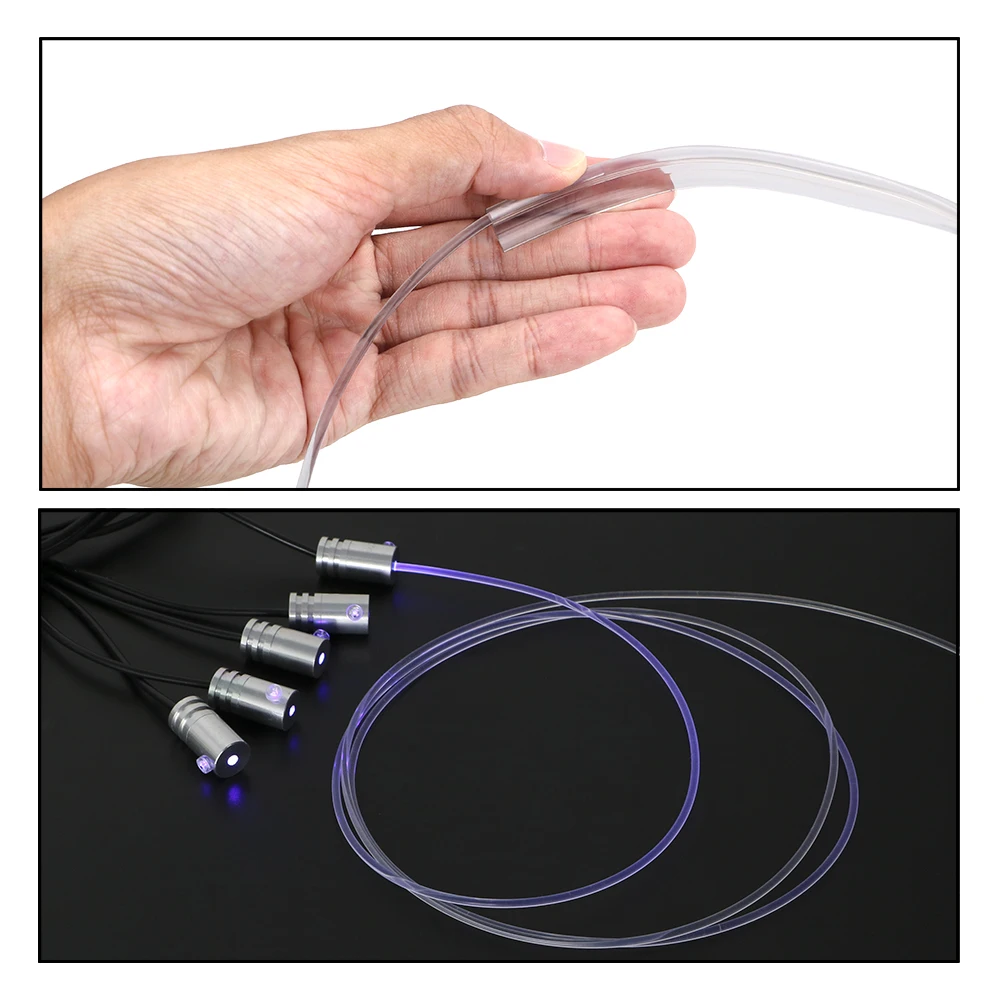 

Fiber Optic Atmosphere Lamps Ambient Lamp App Control 6 Meter Car Interior Light Remote Control RGB Auto Decorative Light