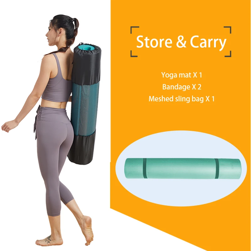 Мягкий коврик для йоги 10 мм толщиной NBR коврики упражнений в тренажерный зал