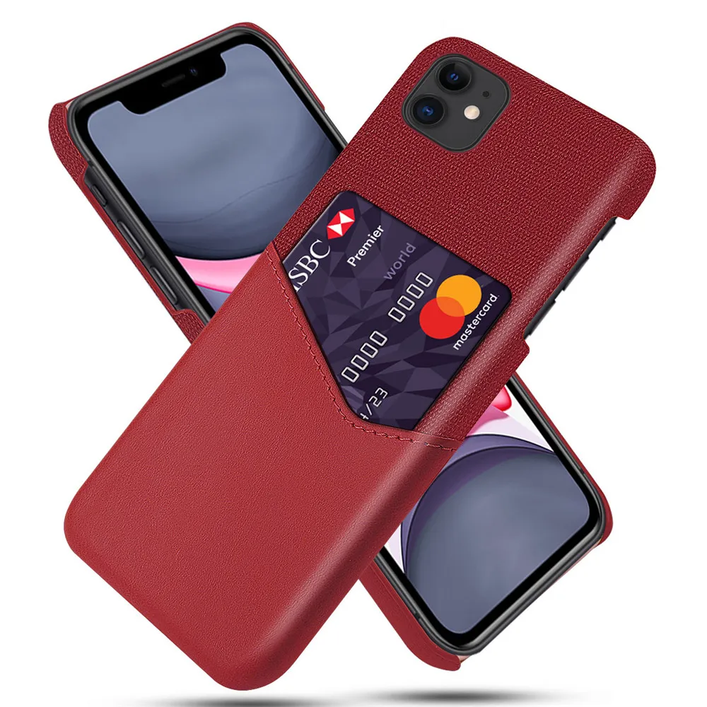 Business Case For iPhone 11 Pro Max 6.5 6.1 5.8 Card Slot Cover PU Leather XS MAX XR X Funda | Мобильные телефоны и