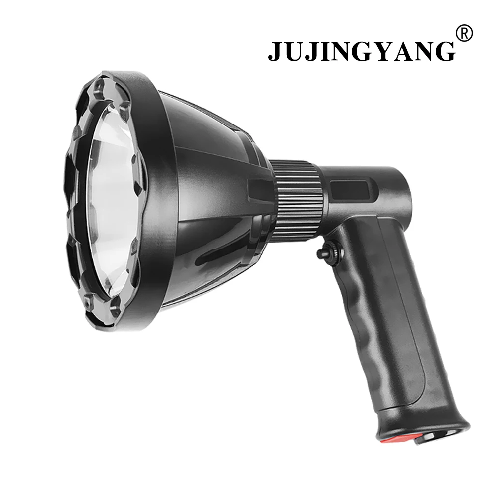 JUJINGYANG  USB Rechargeable Multifunctional LED Searchlight, Camping Hunting Handheld Strong Light Searchlight