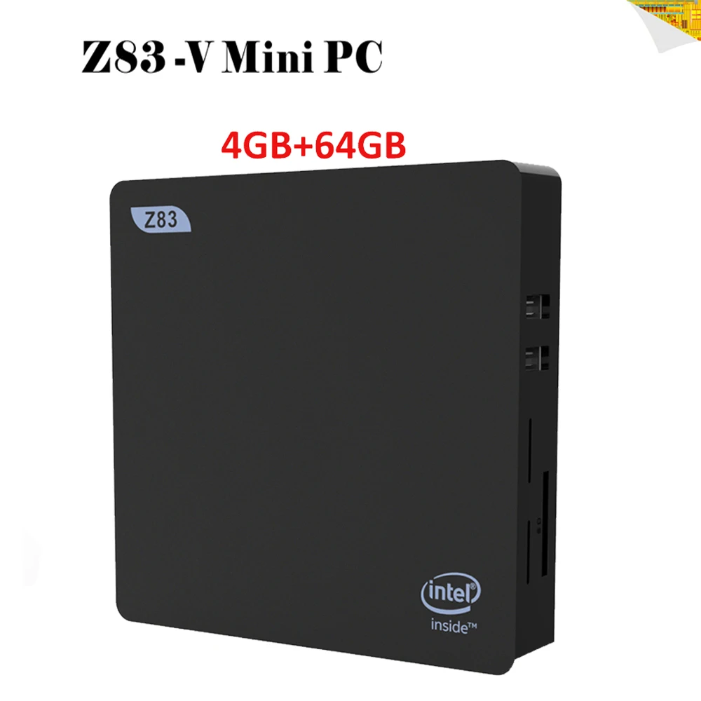 Мини пк с процессором Intel для и (до 1 92 ггц) windows 10 4 гб DDR3 64 2 4G wi fi LAN 1000 м RJ45 BT4.0 HD