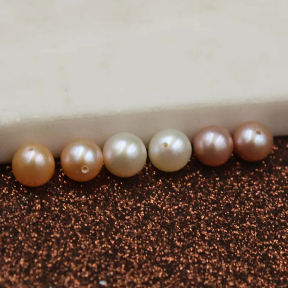 

Natural freshwater pearl loose beads Fashion strong light round pearl strips / wear DIY necklace bracelet earrings accessories