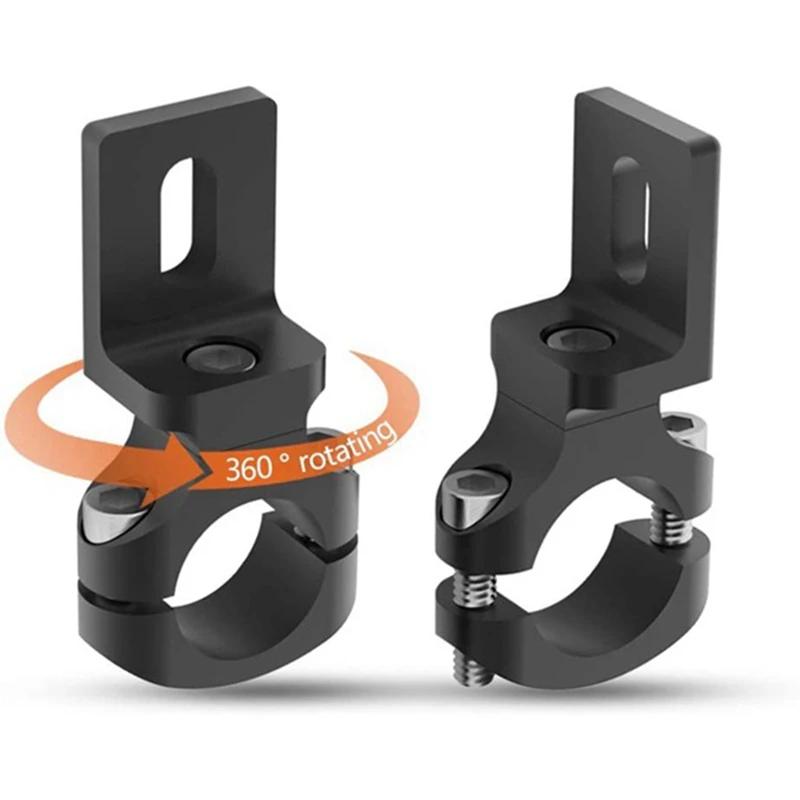 2PCS Universal Handlebar 22mm Motorcycle Headlight Bracket Spotlight Holder Tube Clamp for Cafer Racer Chopper TG80 |