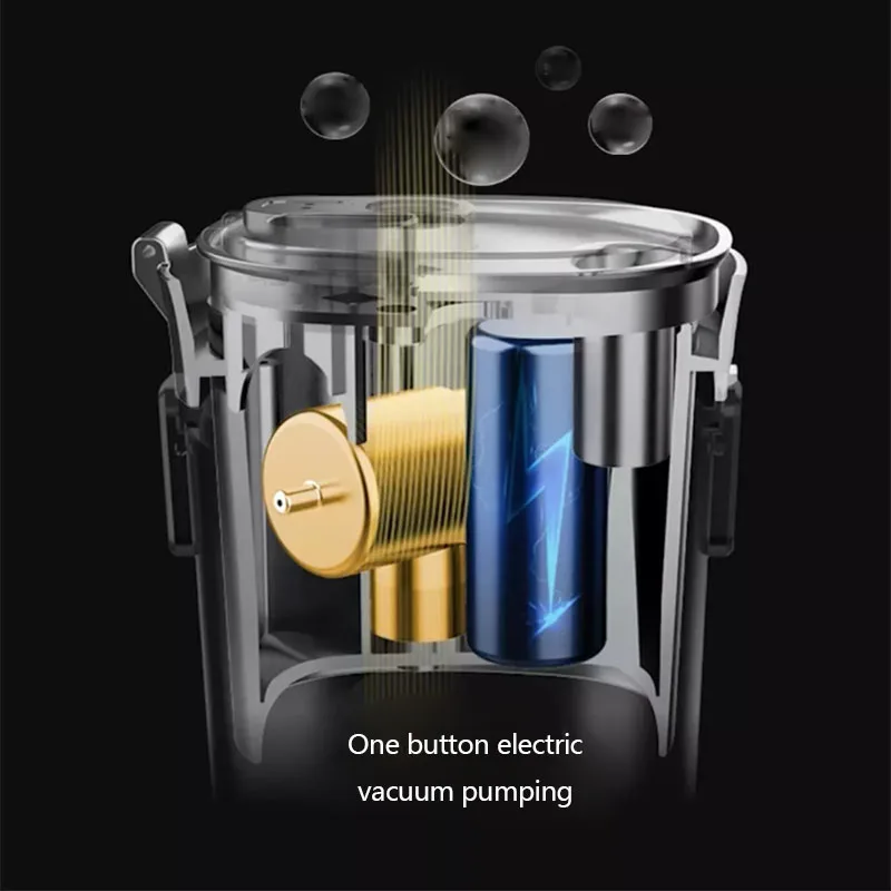 Youpin ZHENMI Mini Wireless Vacuum Portable Juicer Cup 28s Blender USB Charging Preservation 4 Leaf Steel Knife | Электроника