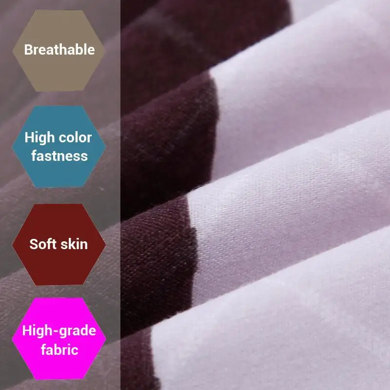 50 современный в полоску зимние постельного белья Полный белье королевского