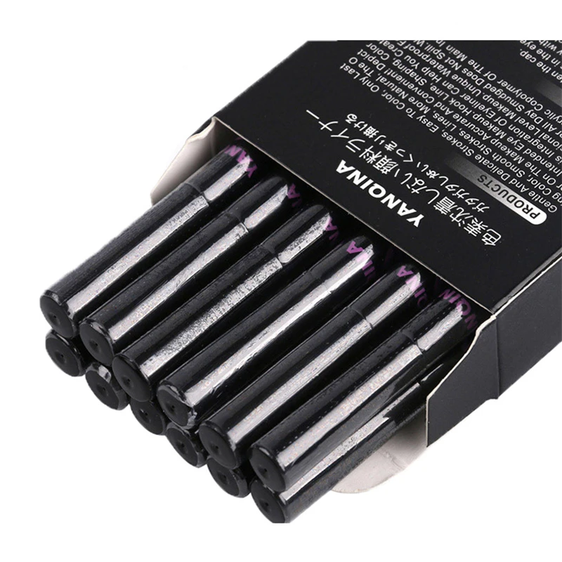 1 шт. черная жидкая Водонепроницаемая подводка для глаз карандаш макияж