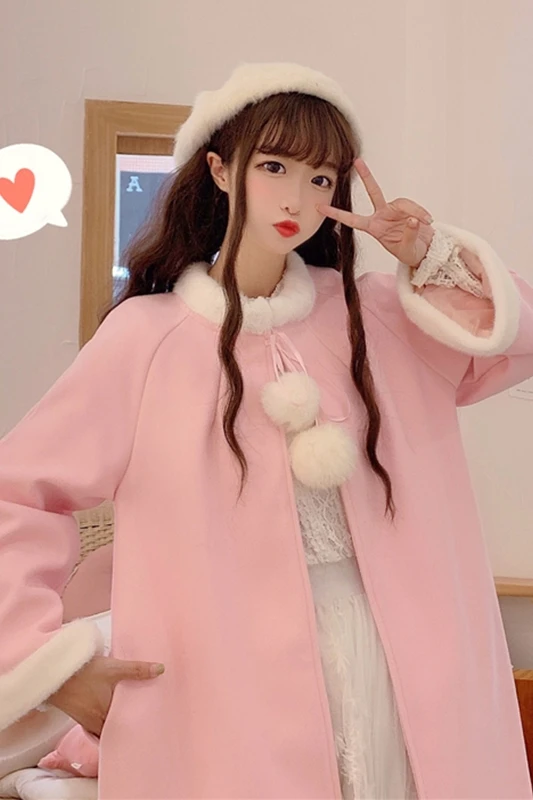 Верхняя одежда для женщин осень-зима 2020 новинка милая и красивая шерстяная