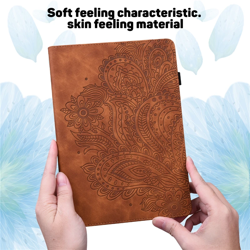 

Tablet Cover For Amazon Kindle Fire HD8 HD 8 Embossing Leather Case For Amazon HD8 HD 8 2019 2018 2017 2016 8.0" Cover Cases