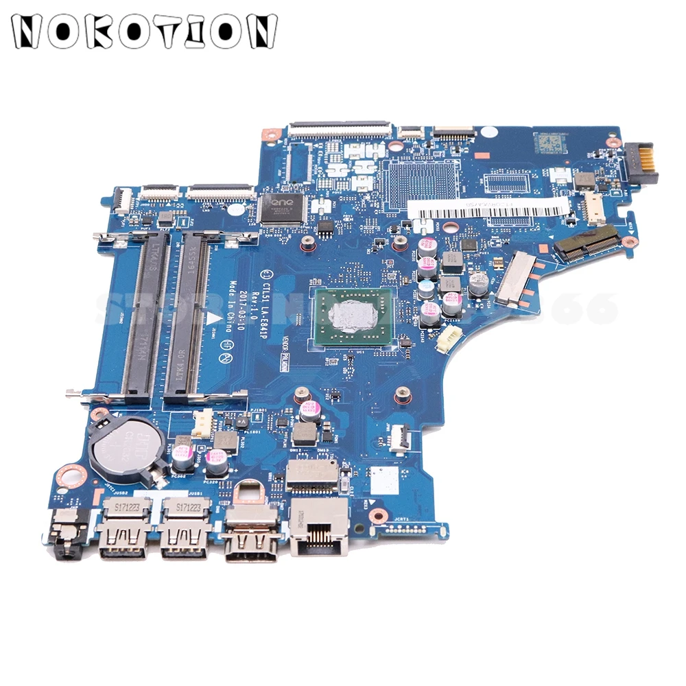 NOKOTION CTL51/53 LA-E841P материнская плата для hp 15-BW 15-BW080NR материнская плата для ноутбука DDR4 с процессором
