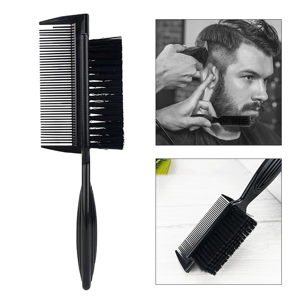 

Multifunction Face Duster Brushes Barber Hair Clean Beard Brush Comb Styling Soft Black Neck Face Duster Brushes Detangling Comb