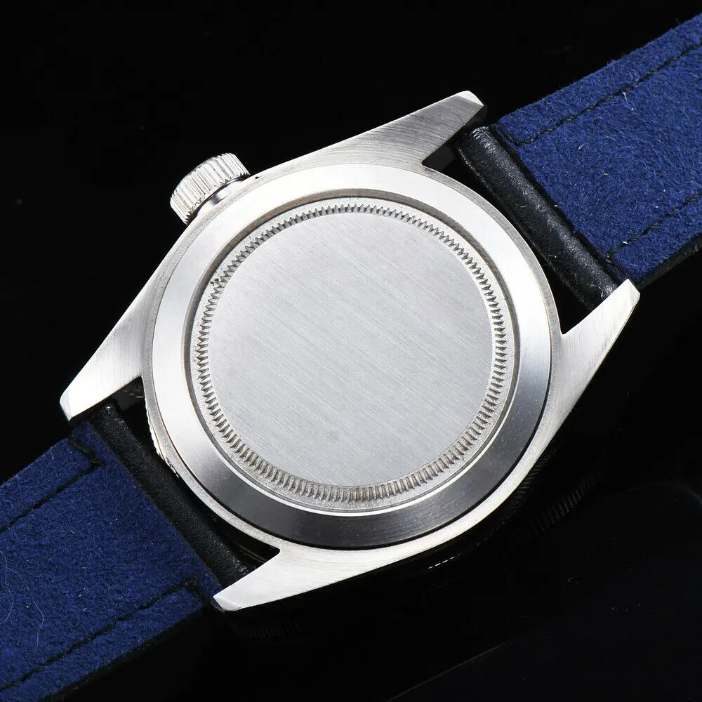 

41mm Mens Wristwatches Blue Bezel Sapphire Glass GMT Automatic Mechanical Military Sport Leather Luminou Waterproof Sterile Dial