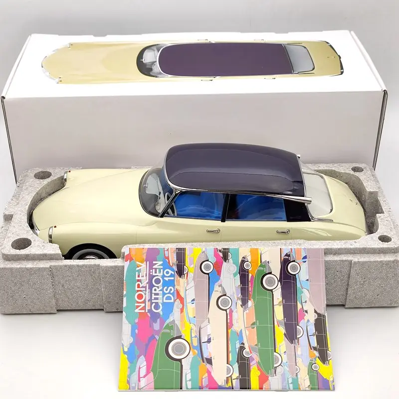 

Norev 1:12 For Citroen DS 19 1956 Champagne & Aubergine 121565 Diecast Models Limited Edition Collection Auto Toys Car Gift