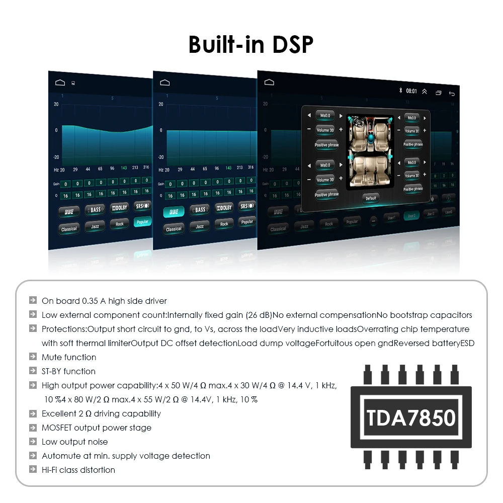 DSP 4G 2 din 7 &quotandroid 9 Автомобильный мультимедийный плеер gps навигация Авторадио для