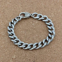 1pcs 11mm mens cuban miami link bracelet stainless steel chain bracelet fashion men jewelry c 38