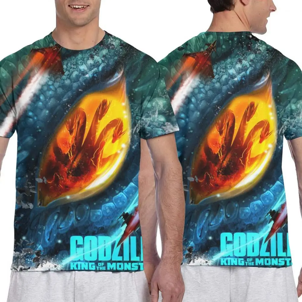 shirt22 Г. Mr. Q пользовательские Godzilla фигурки футболки мужские Круглый вырез черные футболки Godzilla Vs King Kong одежда повседневные Модные топы - Цвет: shirt22