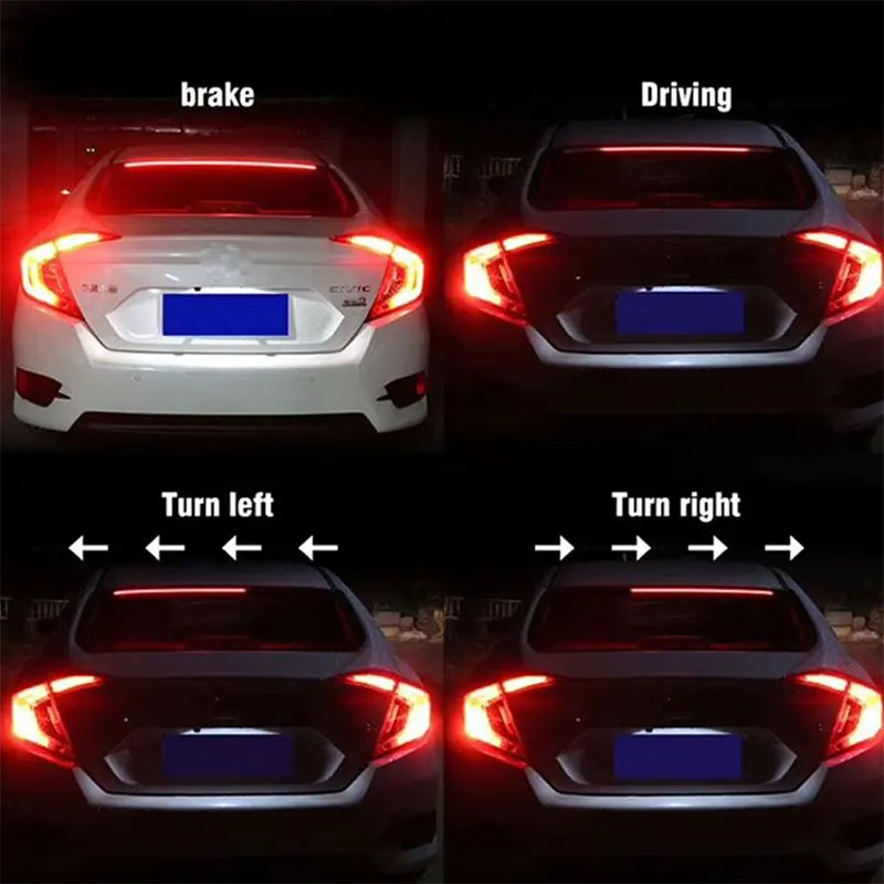 Стоп-светильник автомобильный гибкий 90 см с креплением на стоп-сигнал |