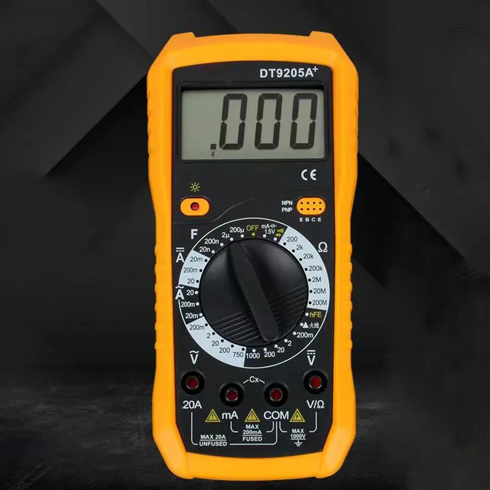

DT9205A+ Professional Digital Multimeter Meter LCD Uni-t AC/DC Ammeter Resistance Capacitance Tester Voltmeter Electric Tools