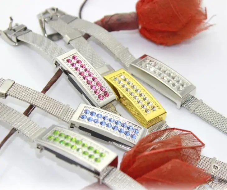 

Crystal Bracelet Usb Flash Drive 512GB 128GB Pen Drive 16GB 32GB 64GB Jewelry Flash USB Memory Stick Disk Key 1TB 2TB Gift 2.0