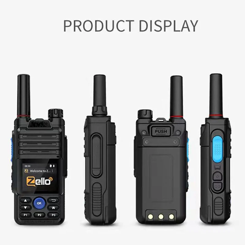fast shipping ruyage zl50 zello walkie talkie handy long range 4g gps wifi blue tooth mobile ham radio two way radio100km free global shipping