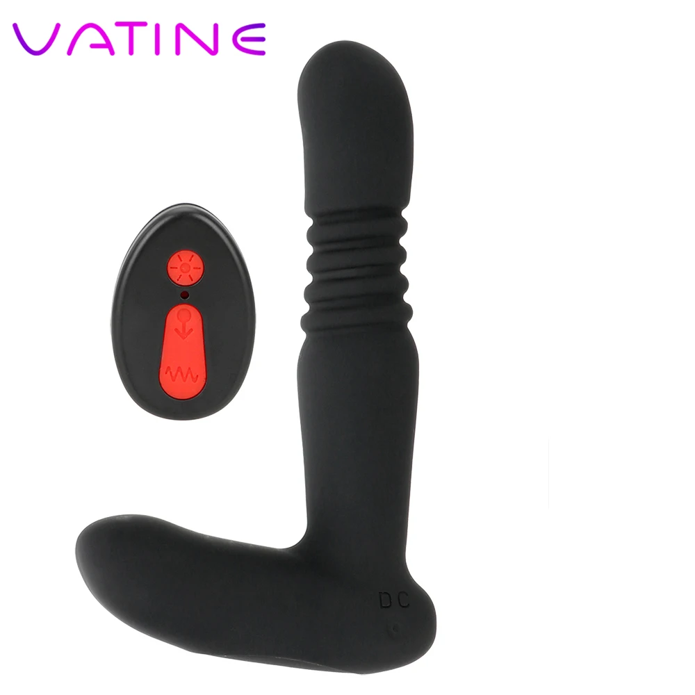 VATINE Телескопический фаллоимитатор с дистанционным управлением массажер