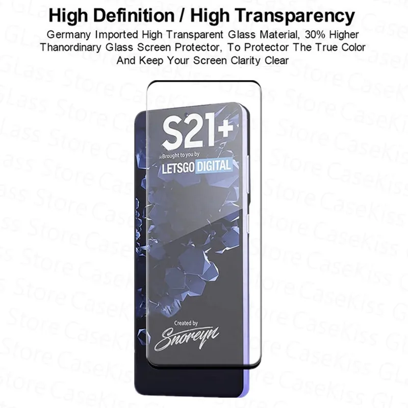 

2in1 Tempered Glass For Samsung Galaxy S21 Ultra S20 S21 Plus 5G Camera Lens Screen Protector For Samsung S20 FE Protective Film