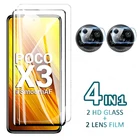 Закаленное стекло poco x3 NFC для poco x3 nfc стекло pocophone x 3 Защита камеры для xiaomi poko pocco poxox3 NFC защита экрана